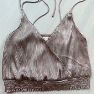 Astr Women's Brown Crop Top